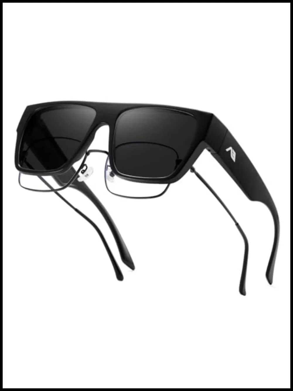 Fit Over Glasses Polarized Square Sunglasses UV400 Protection